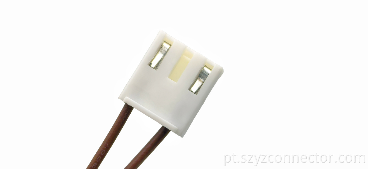 Single-Ended Crimped VH3.96 Terminal Wire Center Empty Pin Brown L200mm 3P